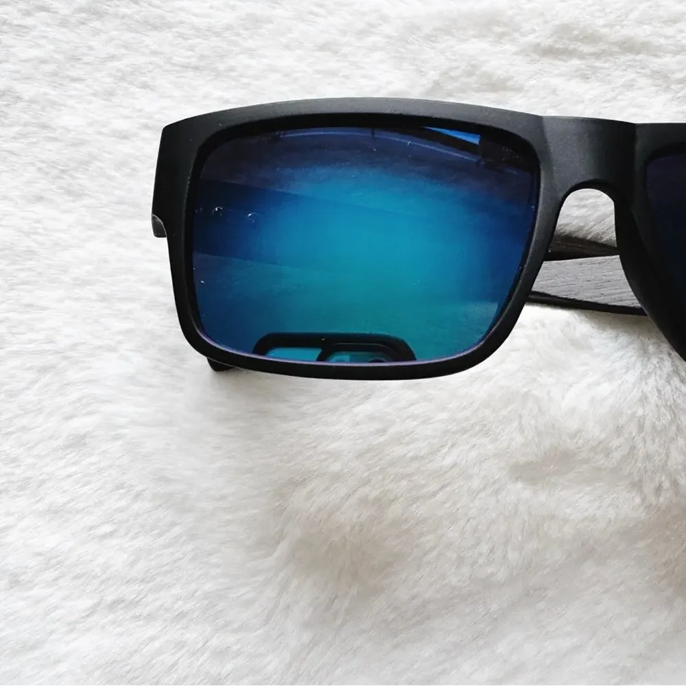Jensen Blue & Black Wood Sunglasses